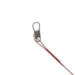 Steel fishing line, 23 cm, red color, set of 5 pieces